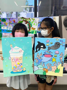 Children-Art-Class-Singapore-Acrylic-8yo-Chalk-N-Pencils
